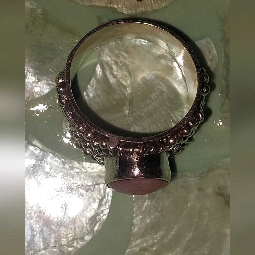 Rose Quartz Vintage Style Ring - Picture 5 of 6